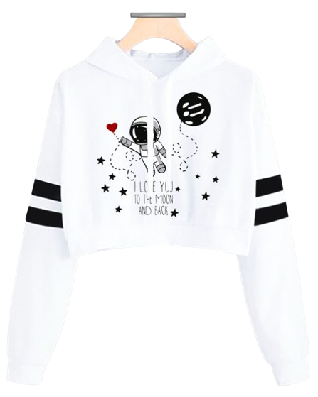 Hoodie Astronauta Blanco